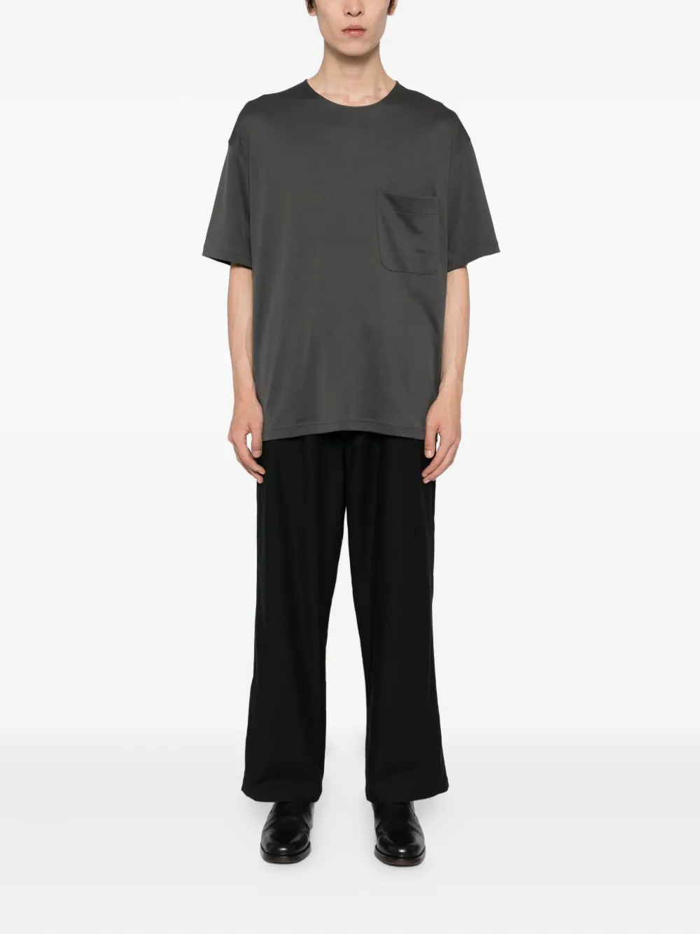 Lemaire Short-sleeves T-shirt In Gray