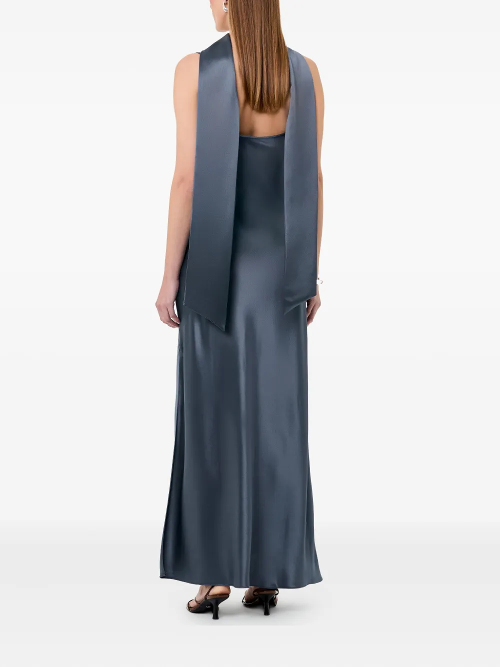 Nicholas Maxi-jurk met hoge hals Blauw