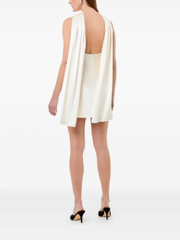 Nicholas Lita Cape Mini Dress | Neutrals | FARFETCH