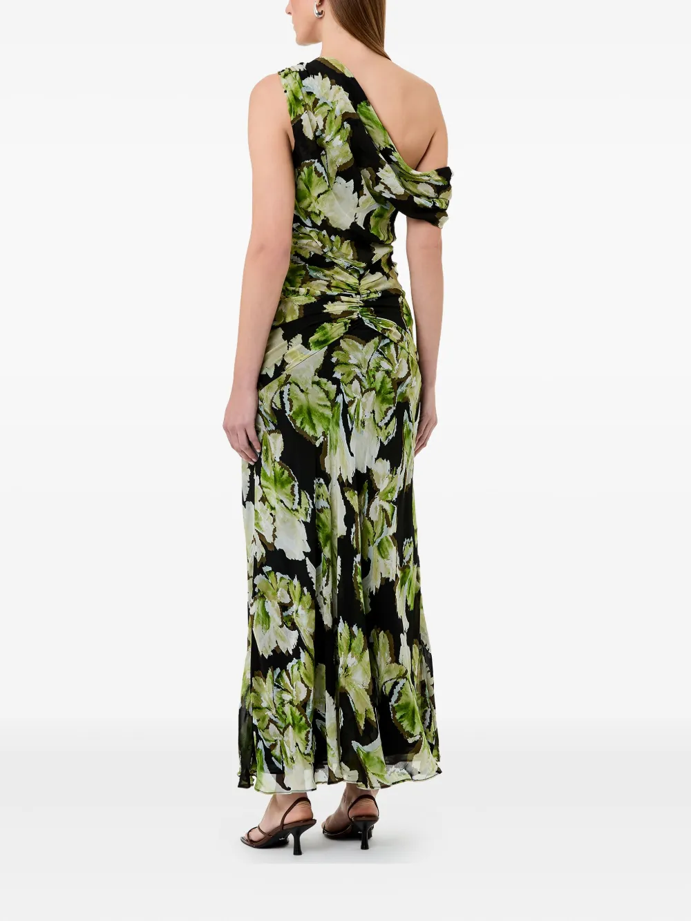 Nicholas Maxi-jurk met bloemenprint OPAL GEO-PLUM