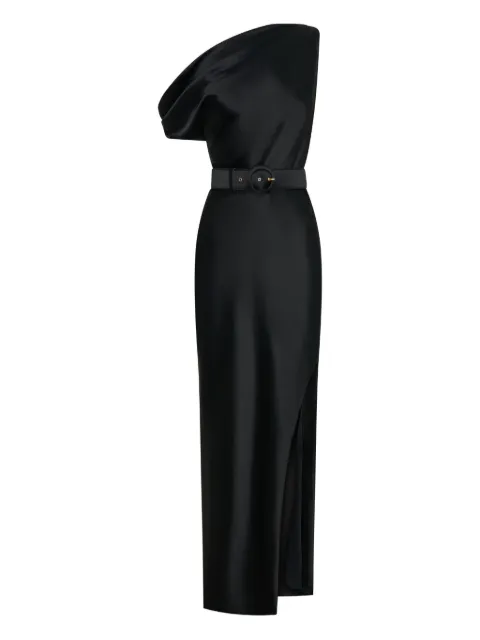 Nicholas Eartha one-shoulder belted maxi dress