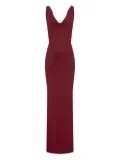 Nicholas Calia V-neck draped maxi dress - Red