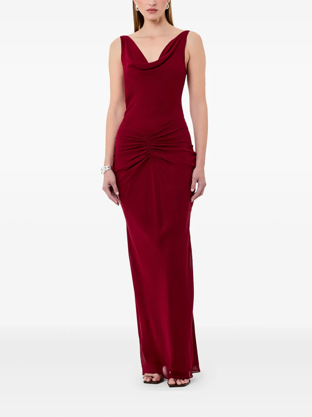 Nicholas Calia V-neck draped maxi dress | Evening Dresses | Image 2