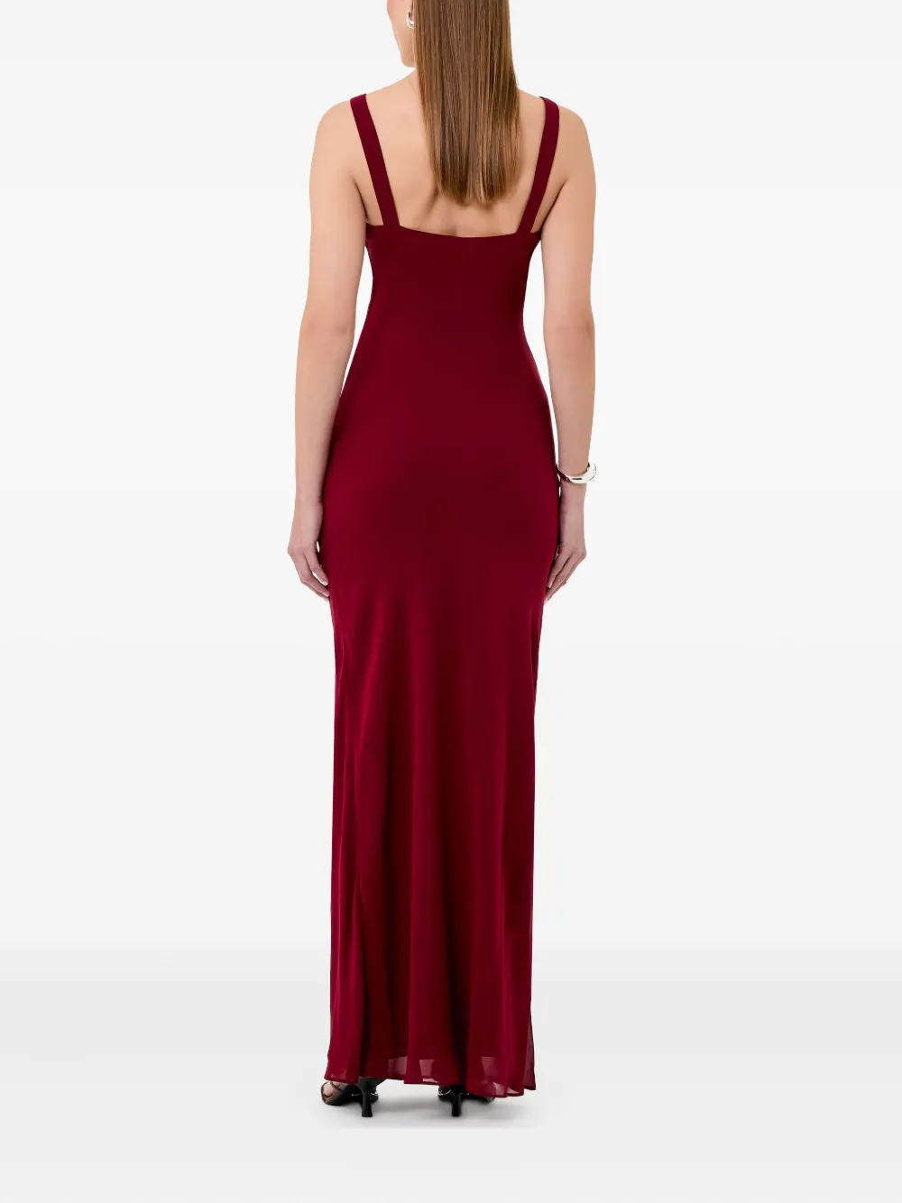 Calia V-Neck Draped Maxi Dress