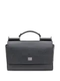 Dolce & Gabbana top-handle leather tote bag - Black