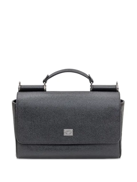 Dolce & Gabbana top-handle leather tote bag