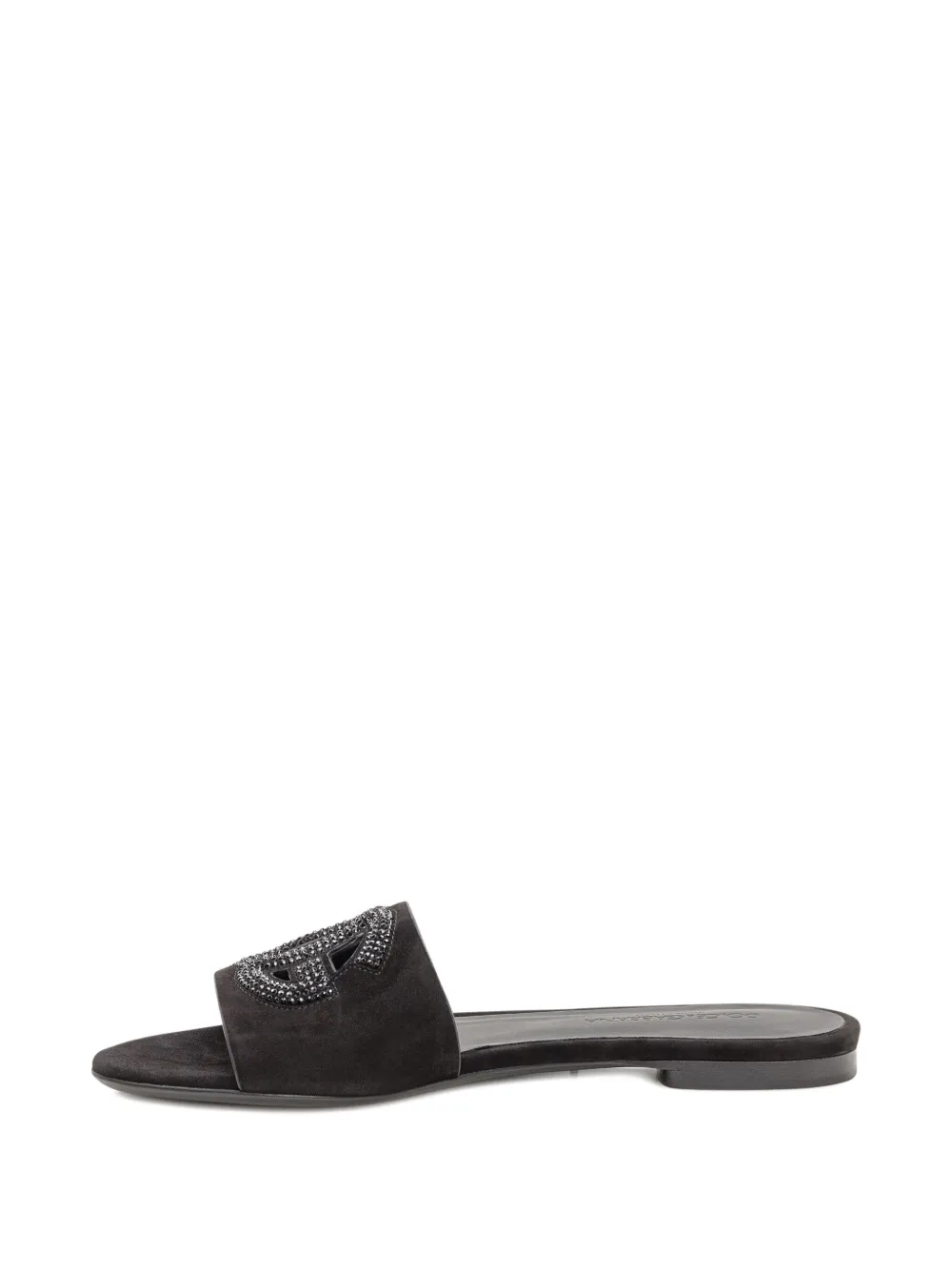Dolce 
Gabbana embellished logo sandals Black