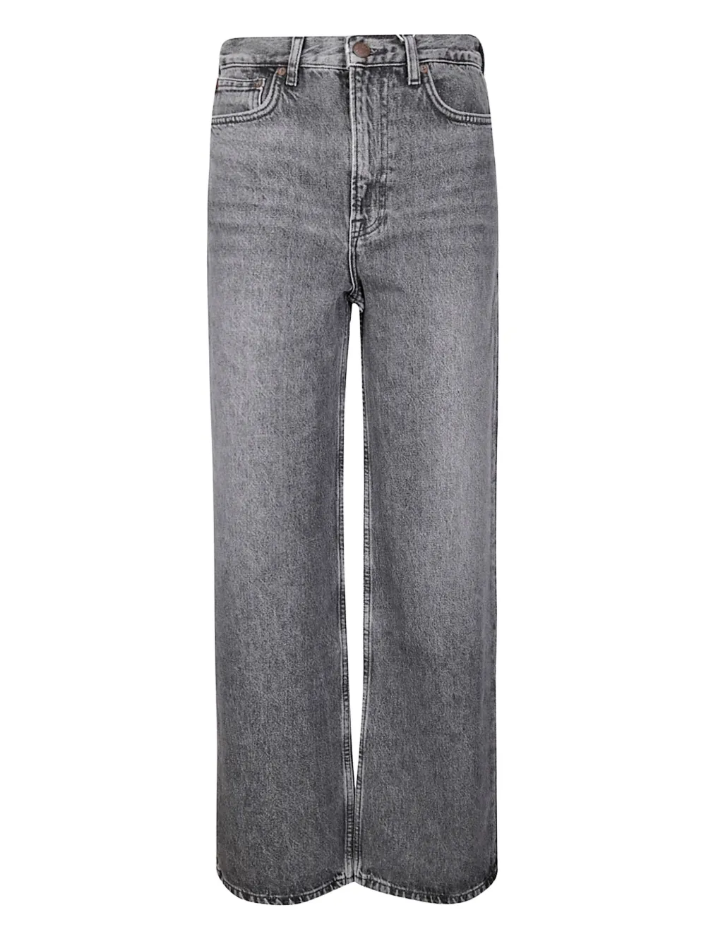 Samsoe & Samsoe Acid-wash Jeans In Gray