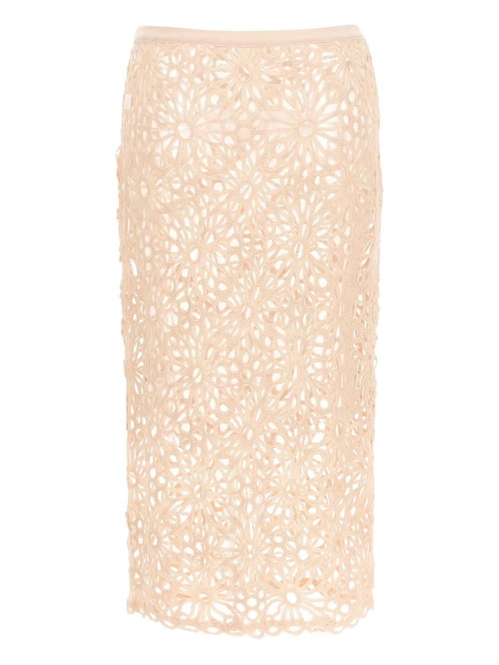 Norma Kamali Gehaakte midi-rok - Beige