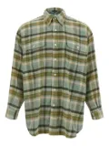 R13 plaid cotton shirt - Green