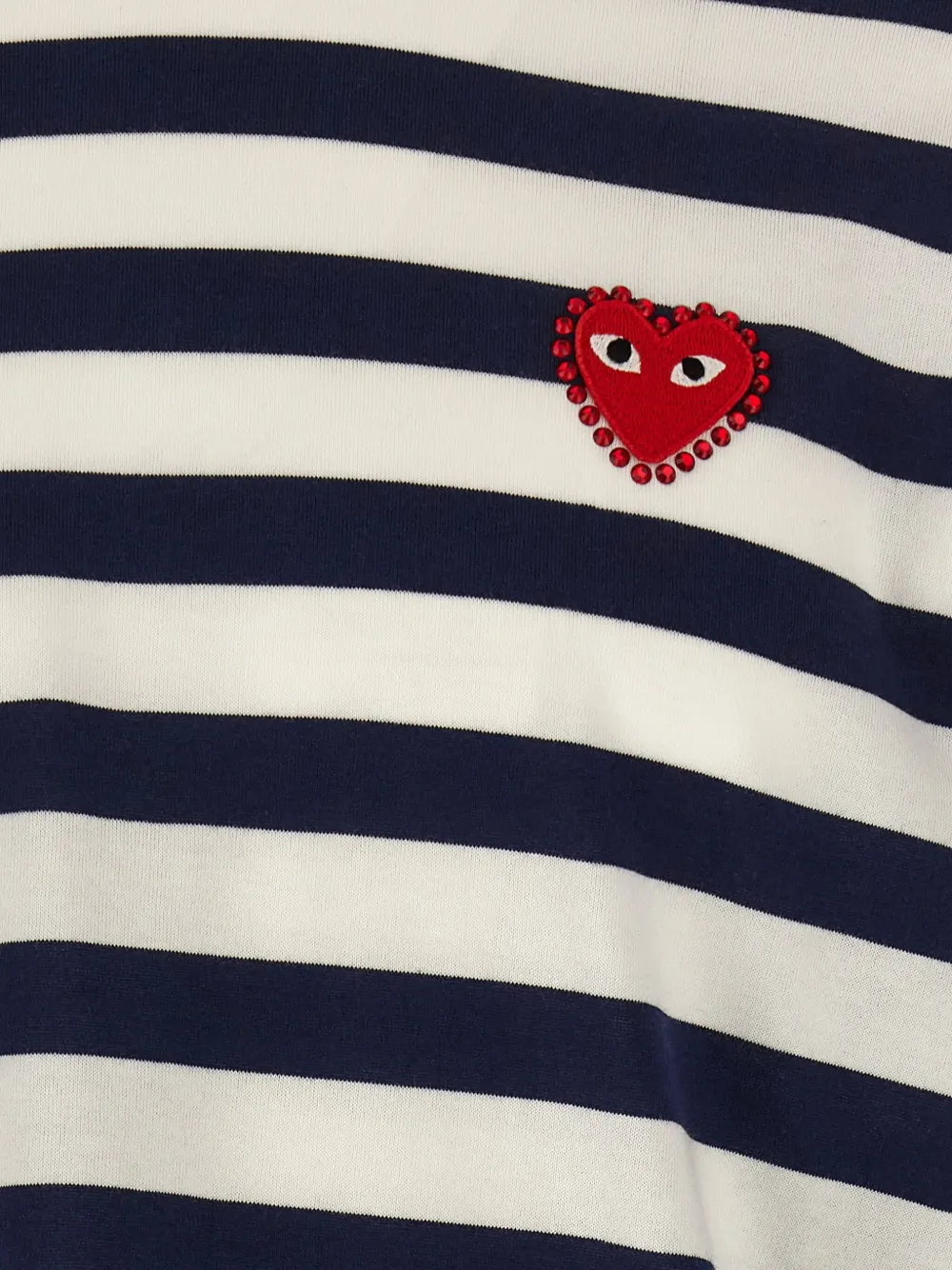 Comme Des Garçons Play Gestreept T-shirt Blauw