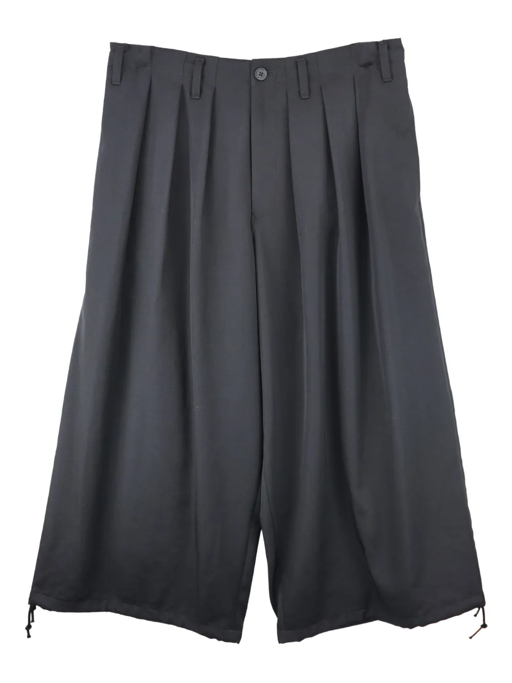 Yohji Yamamoto pleated trousers - ブラック Yohji Yamamoto pleated trousers - ブラック