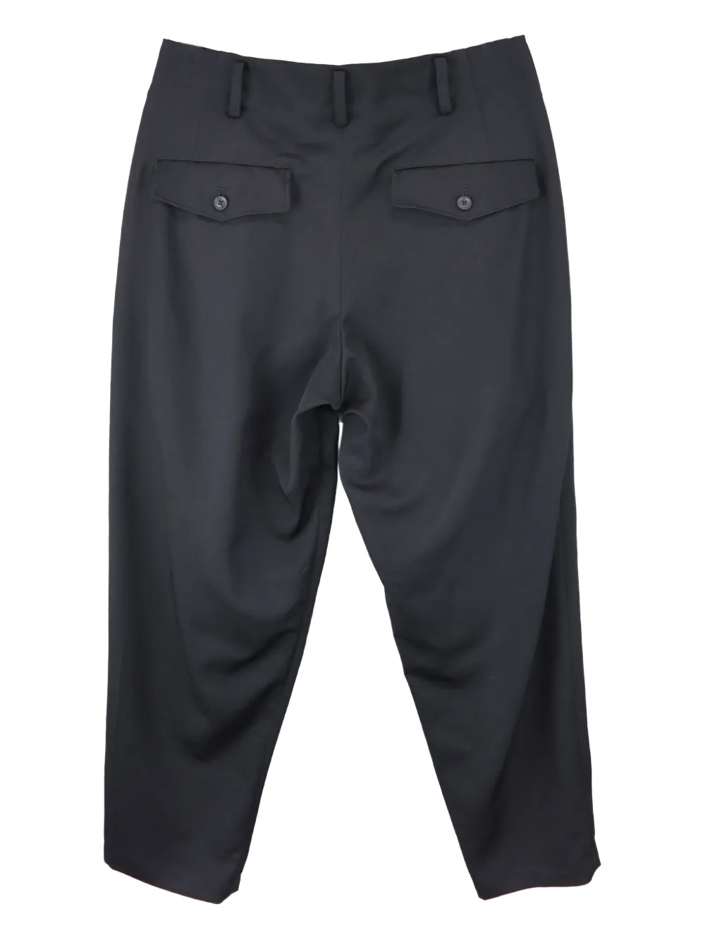 Yohji Yamamoto Wollen plooibroek - Zwart