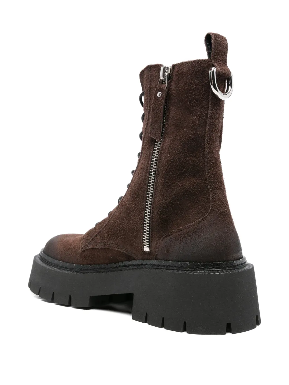 Vic Matie 50mm lace-up platform boots Brown