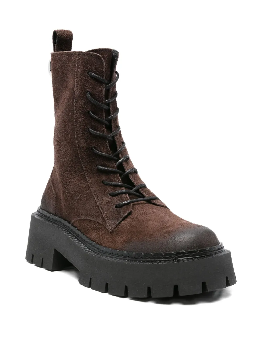 Vic Matie 50mm lace-up platform boots Brown
