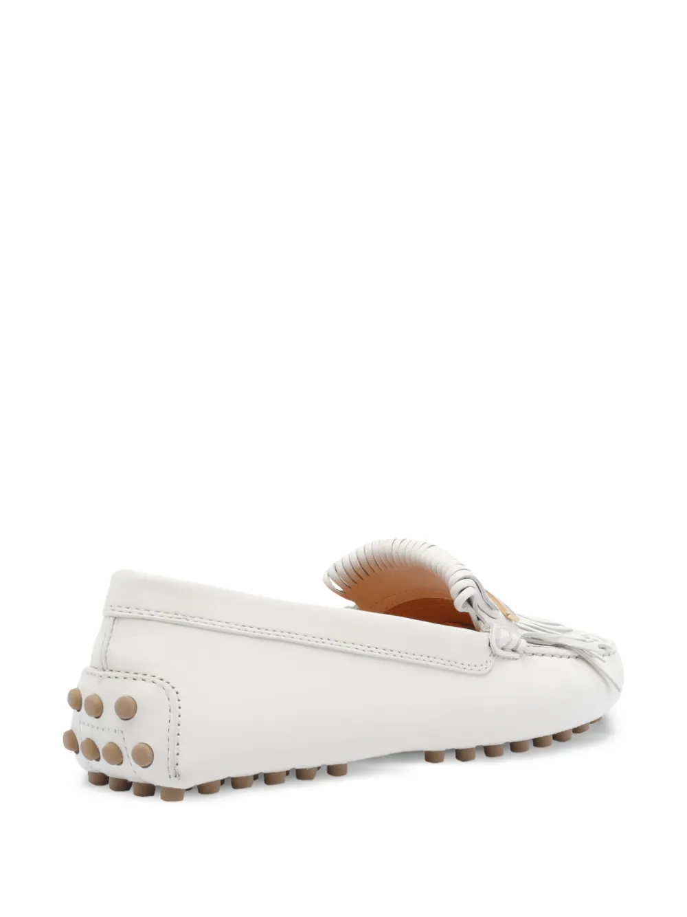Tod's Bewerkte loafers met franje - Wit