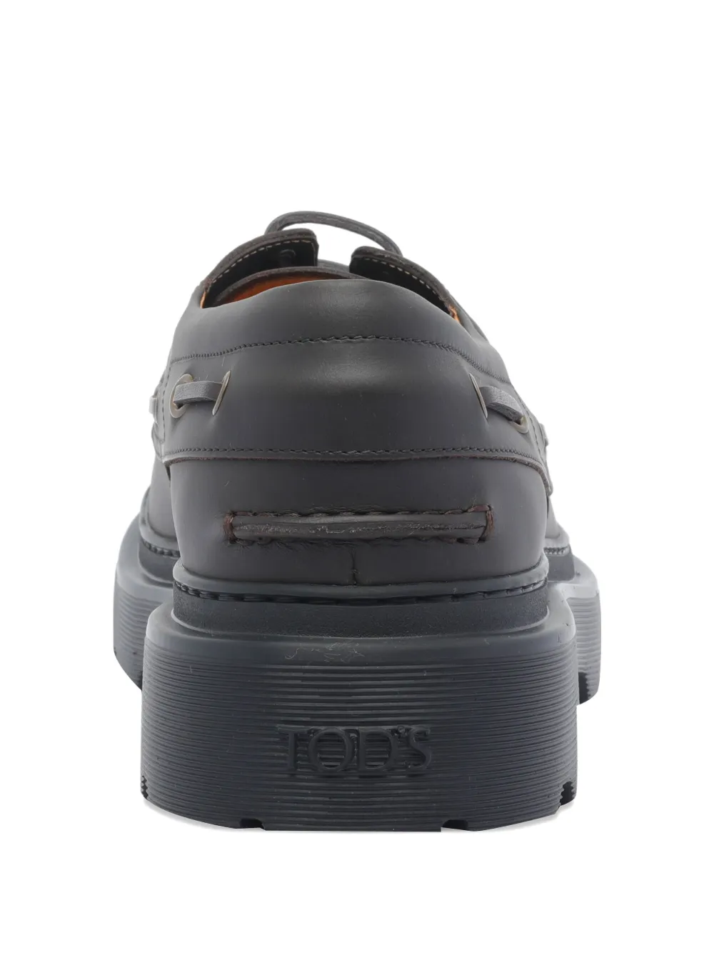 Tod's lace-up platform boat shoes Black
