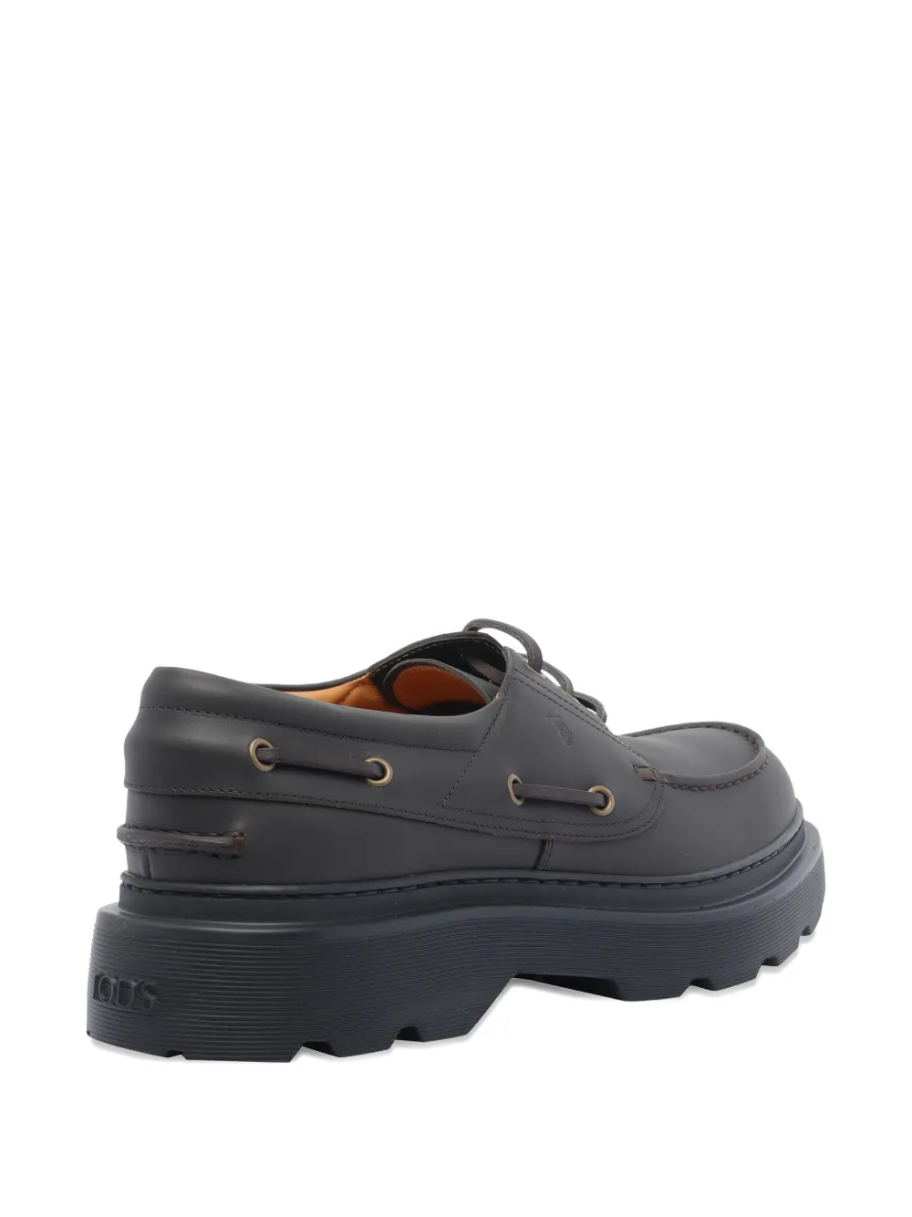 Tod's lace-up platform boat shoes Black