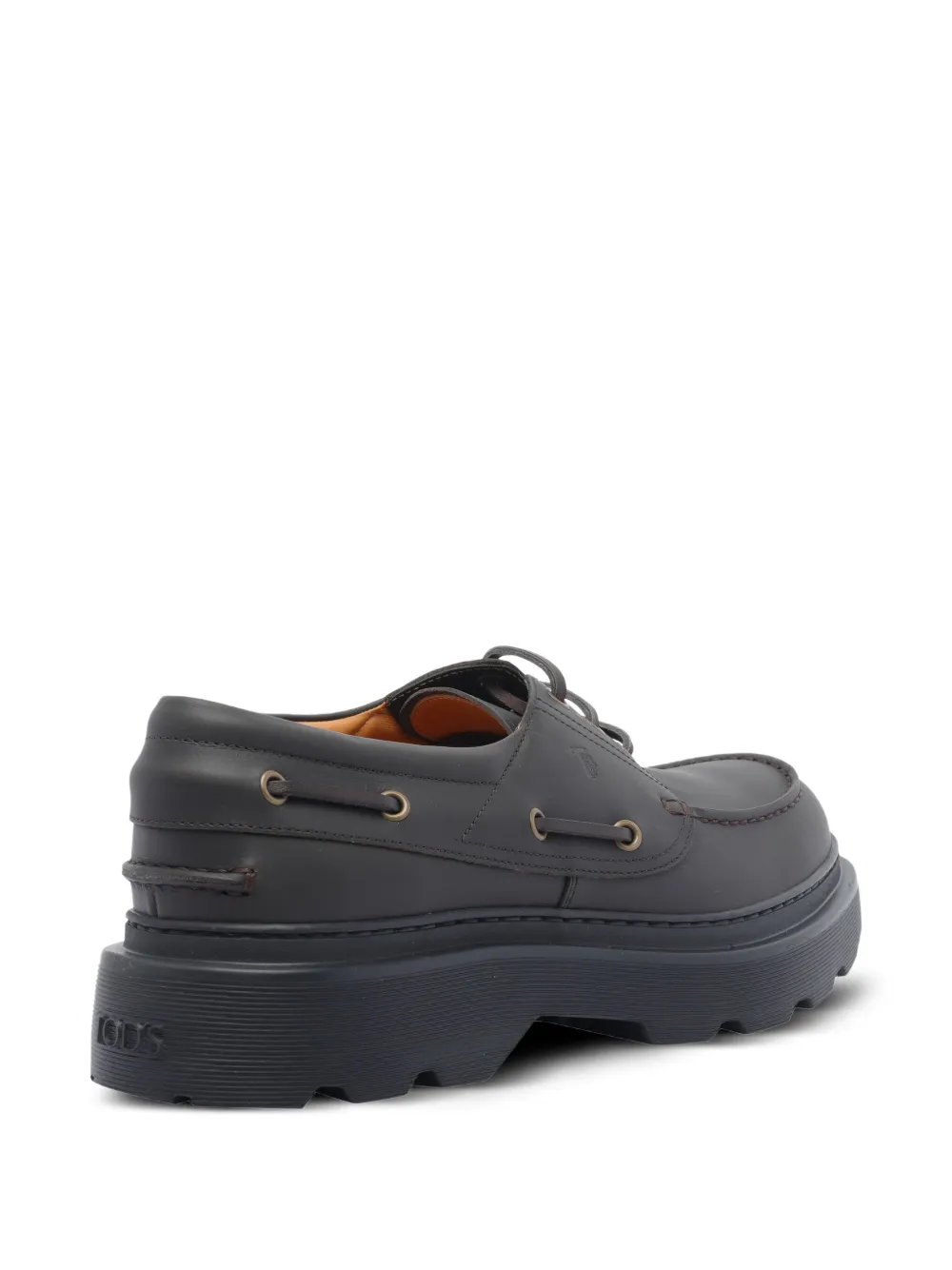 Tod's lace-up platform boat shoes Black