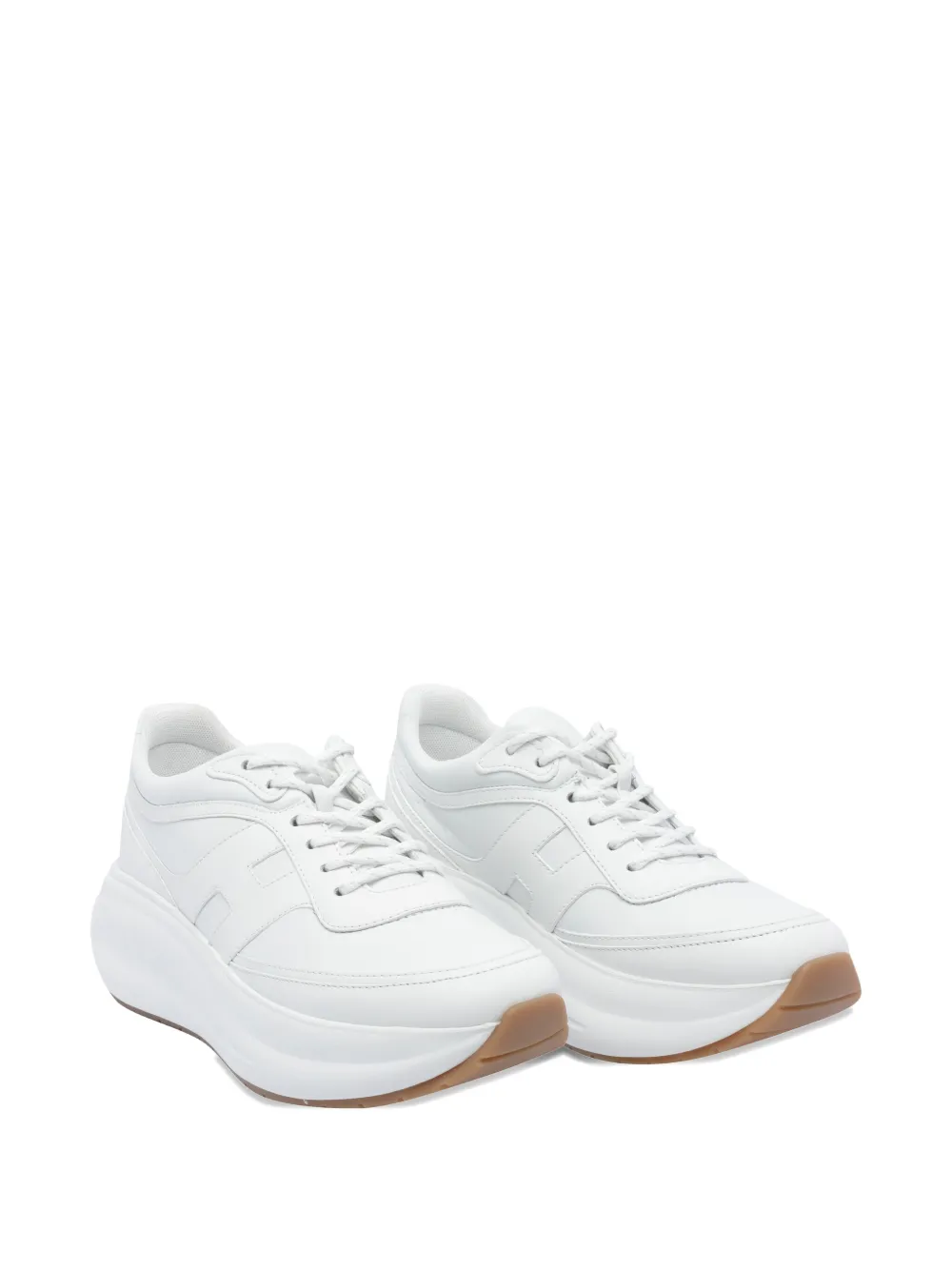 Hogan leather round-toe sneakers White