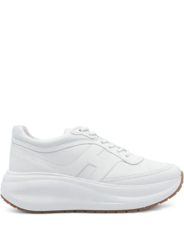 White Sneakers Round Toe Sneakers Hogan Leather Round-toe Sneakers