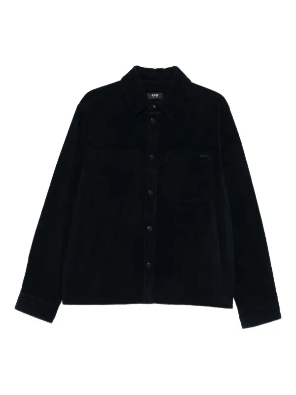 A.P.C. コーデュロイ シャツ | ブルー | FARFETCH JP