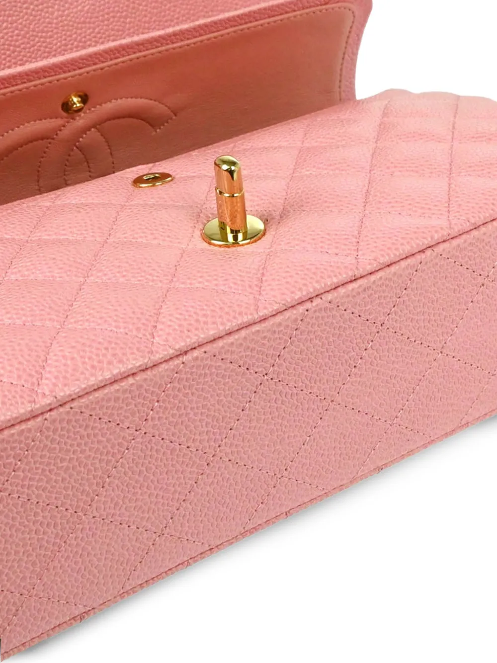 Pre-owned Chanel 2005 Medium Quilted Shoulder Bag In Pink