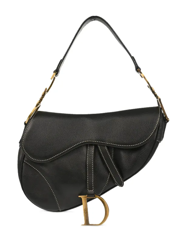Dior Pre-owned 2002 Saddle Handbag in Black