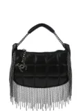 CHANEL Pre-Owned 2002 Choco Bar fringe handbag - Black