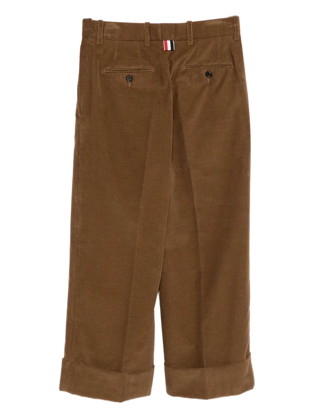 Thom Browne Belt Loop Casual Pants In Brown