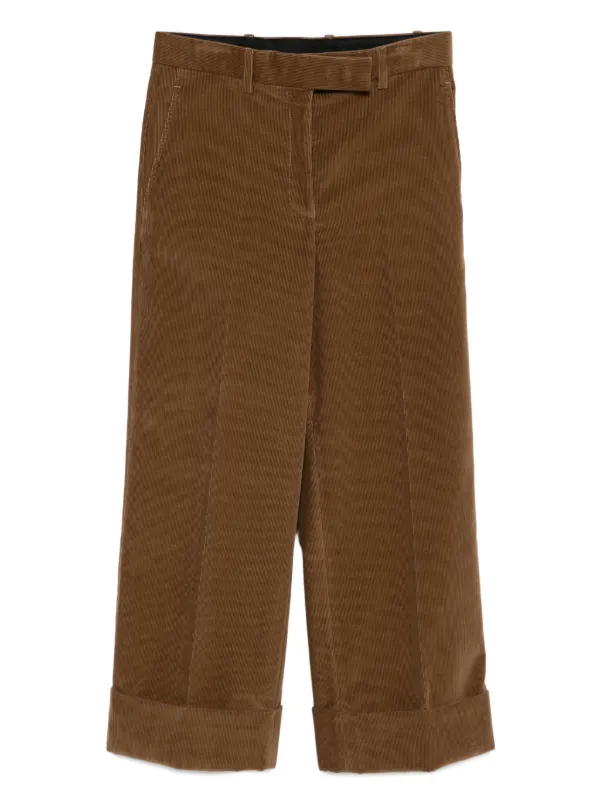 Thom Browne Cotton Trousers in Brown