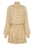 Nicholas Cecile pleated mini dress - Yellow
