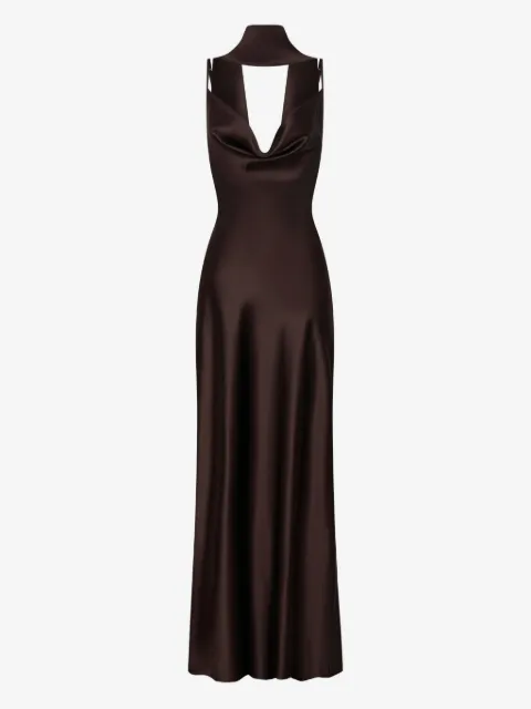 Nicholas Geneva cowl-neck maxi dress