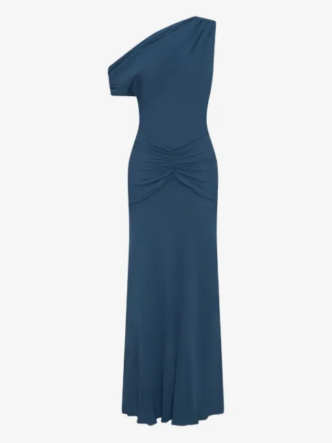 Nicholas Elza one-shoulder draped midi dress