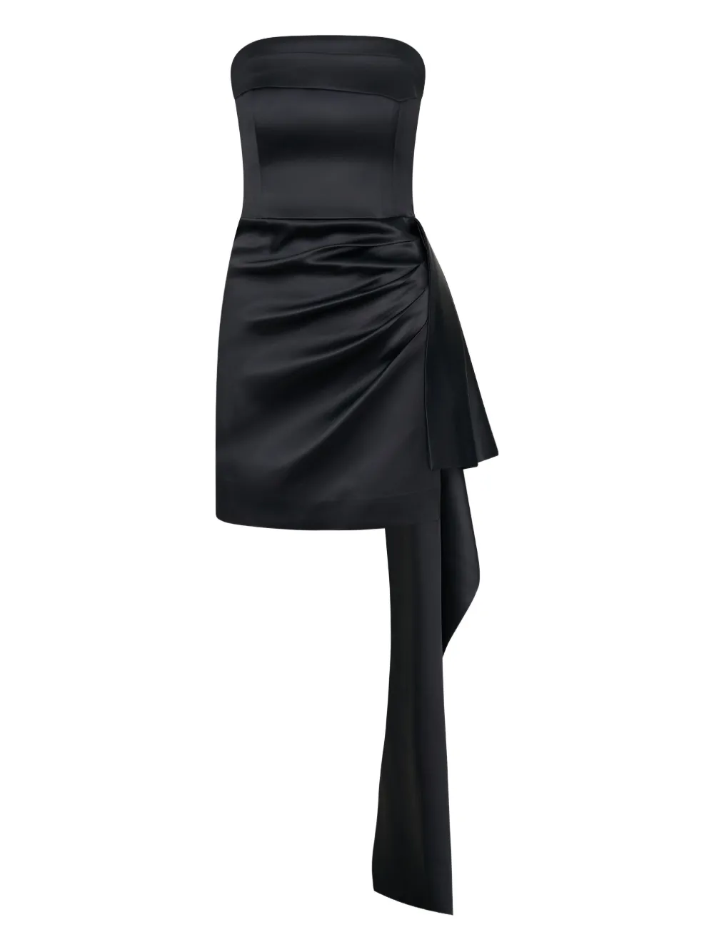 Nicholas Calliope Draped Mini Dress In Black