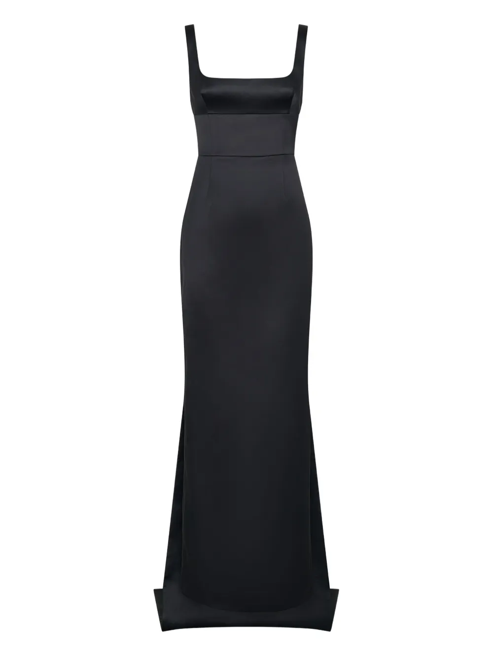 Nicholas Square-neck Maxi Dress In Black