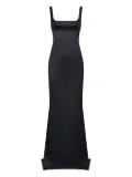 Nicholas square-neck maxi dress - Black