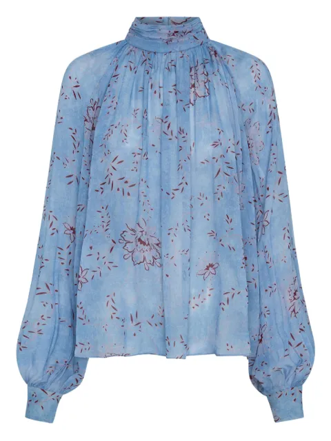 Nicholas Solene floral-print high-neck top