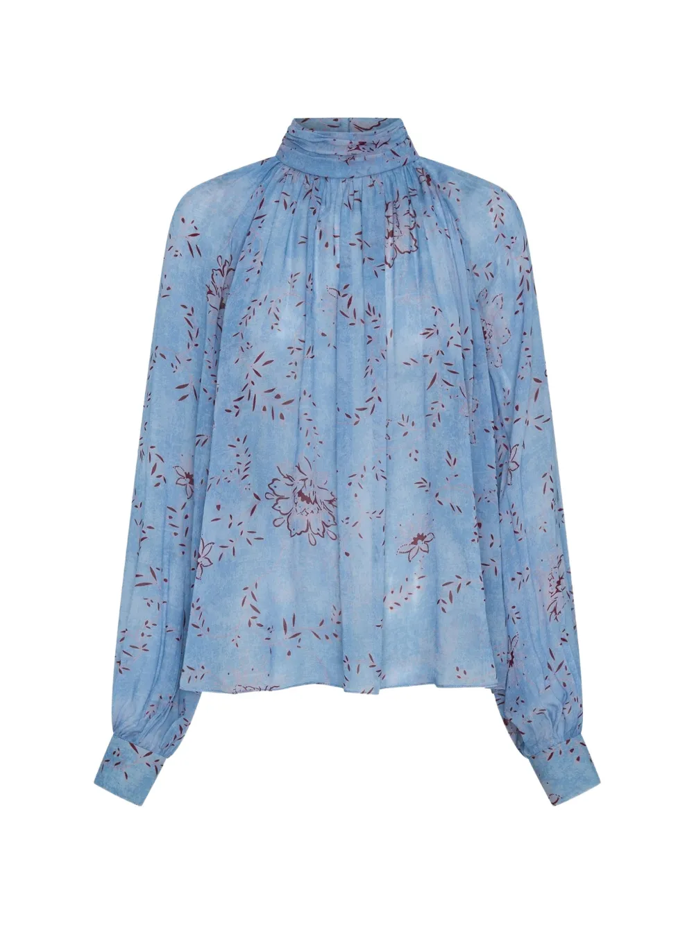 Nicholas Top Solene a fiori - Blu