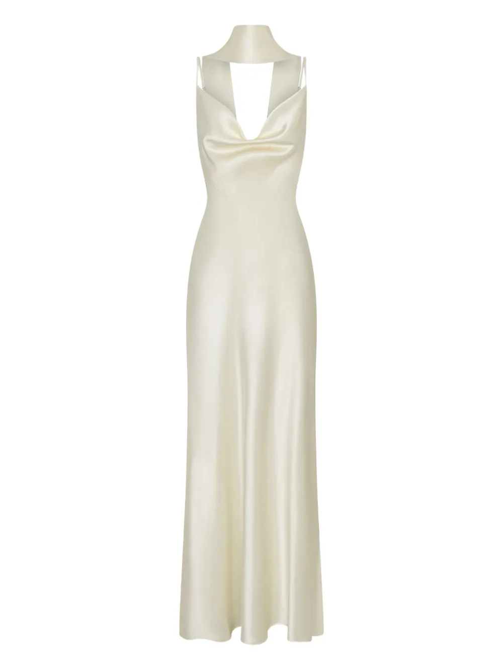 Nicholas Geneva Cowl-neck Dress In Neutral