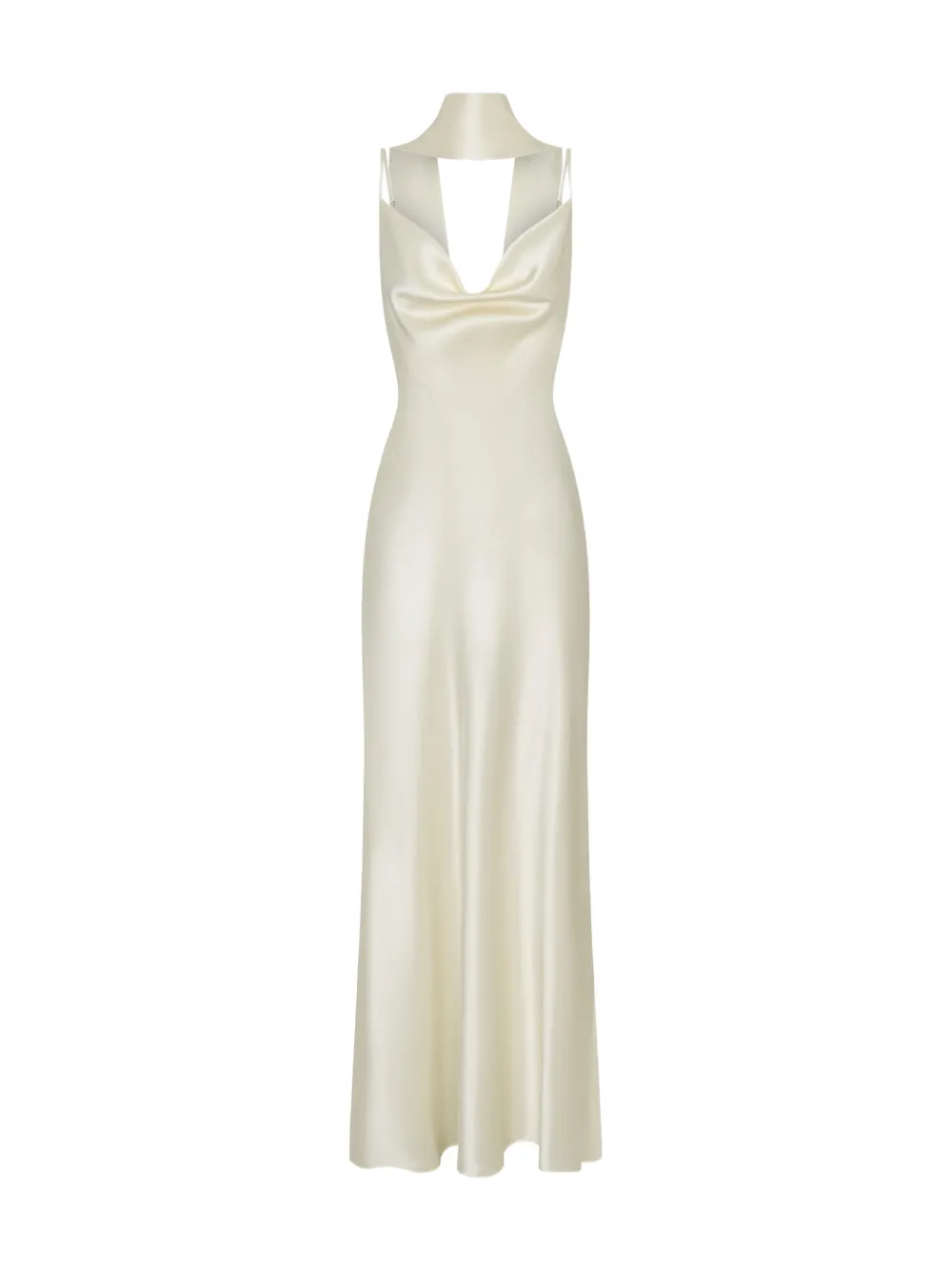 Nicholas Geneva cowl-neck dress - Neutrals