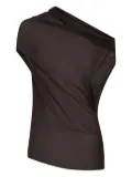 Nicholas Ryanne asymmetrical draped top - Brown