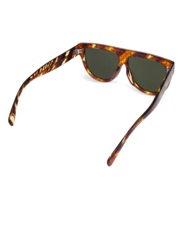 Celine Pre-Owned 2010s Tortoiseshell geometric-frame  display picture 3