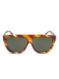 Céline Pre-Owned 2010s tortoiseshell geometric-frame sunglasses - Brown