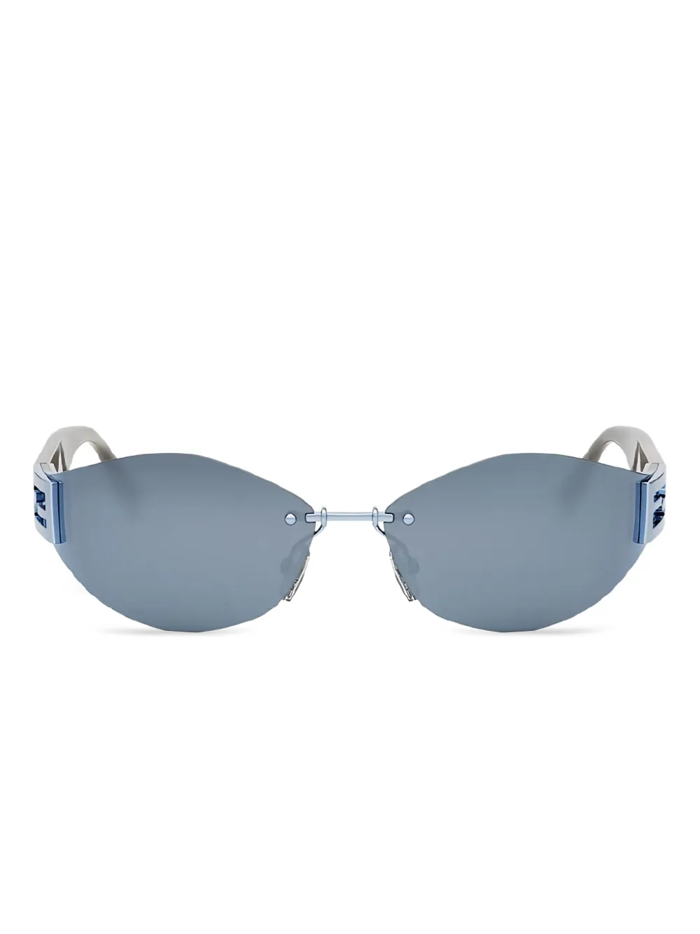 FENDI geometric-frame sunglasses Zwart