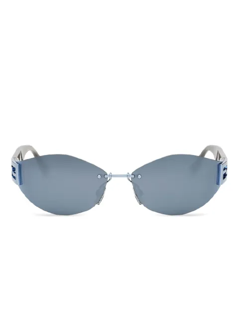 FENDI 几何镜框太阳眼镜