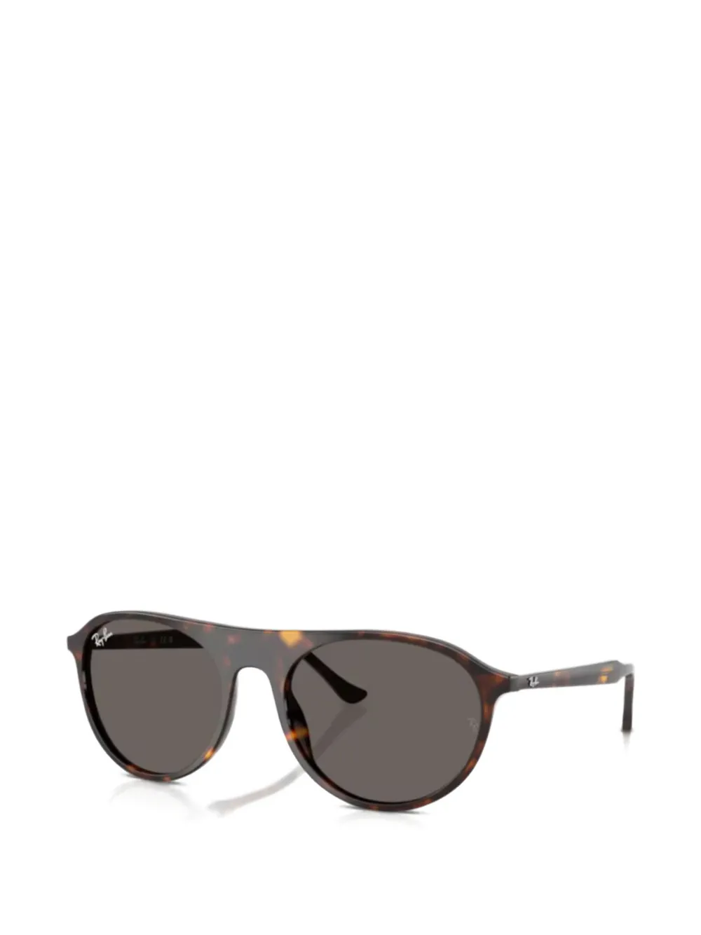 Ray-Ban round-frame sunglasses - Marrone