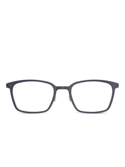 Lindberg square-frame titanium glasses 