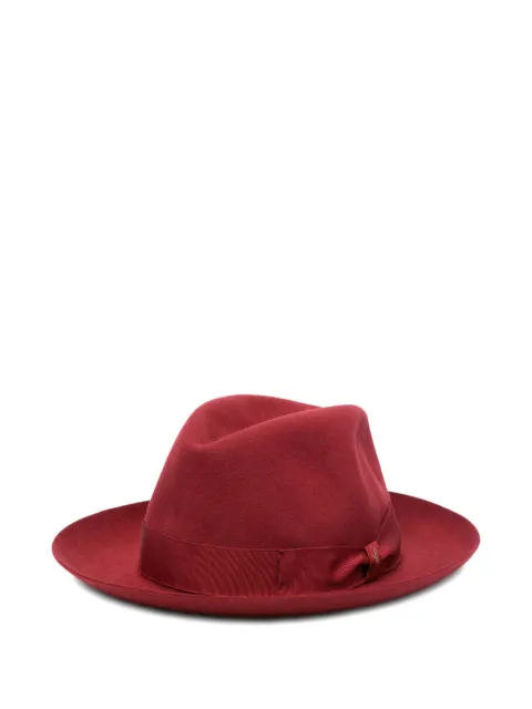 Borsalino bow-detail felt hat