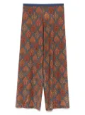 Siyu patterned straight trousers - Orange